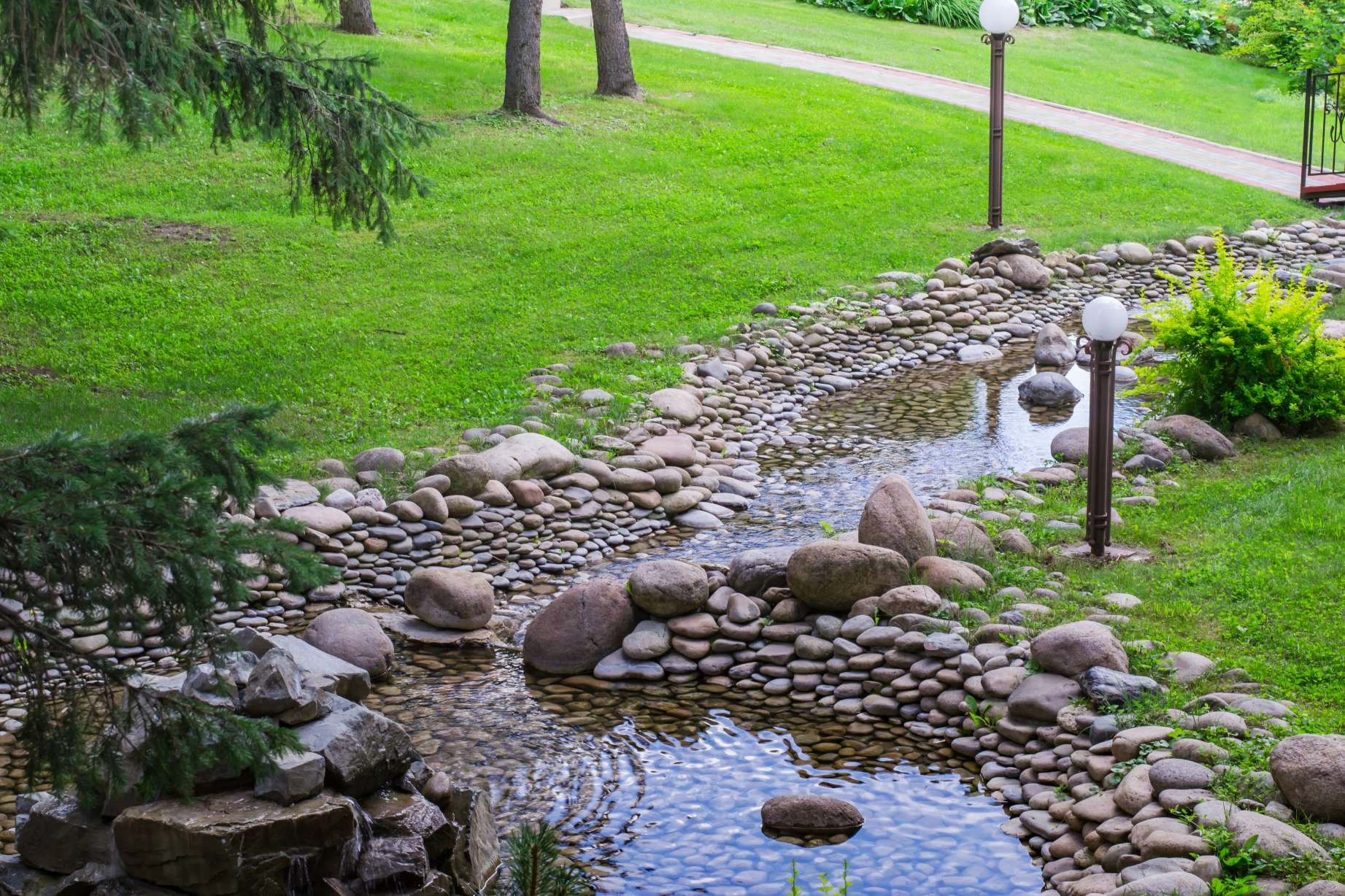 decorative meandering creek with pebbled beaches i 2025 03 06 02 38 39 utc 1 1