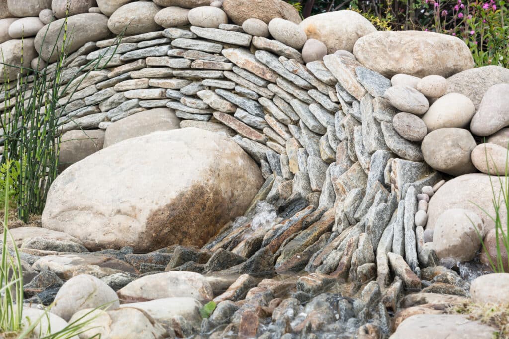 Landscape with rock