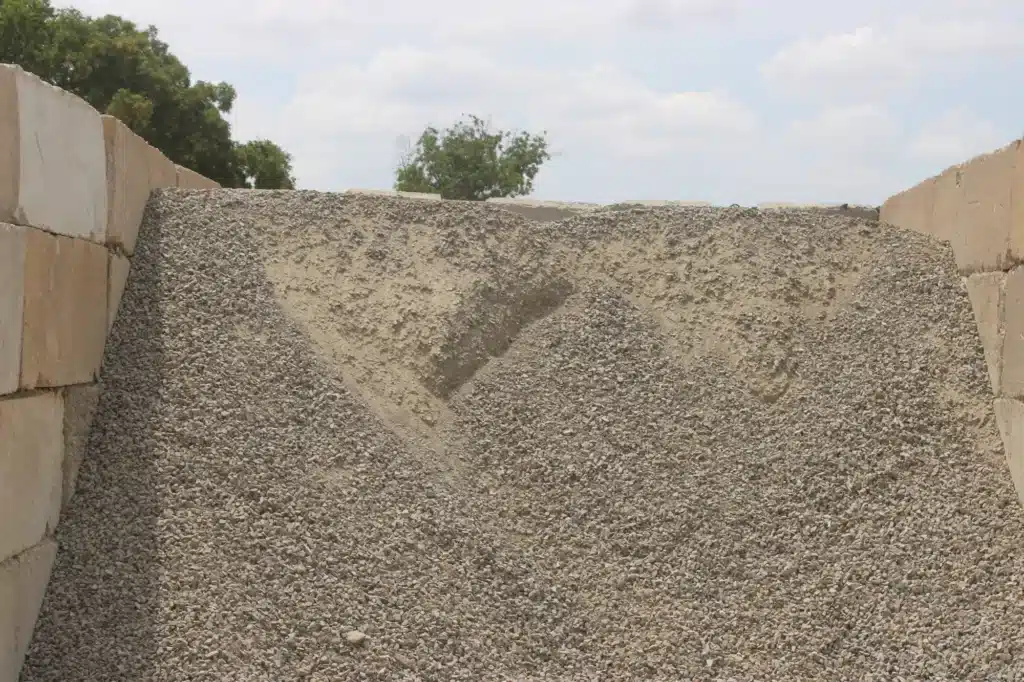 Road Base 3/4 inch pile at the JBS Express McKinney yard