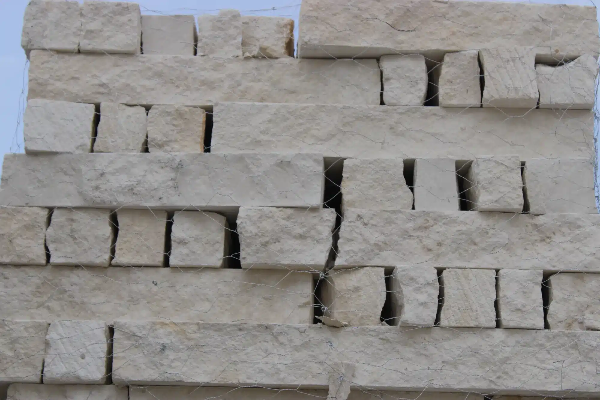Austin White chopped limestone at the JBS yard