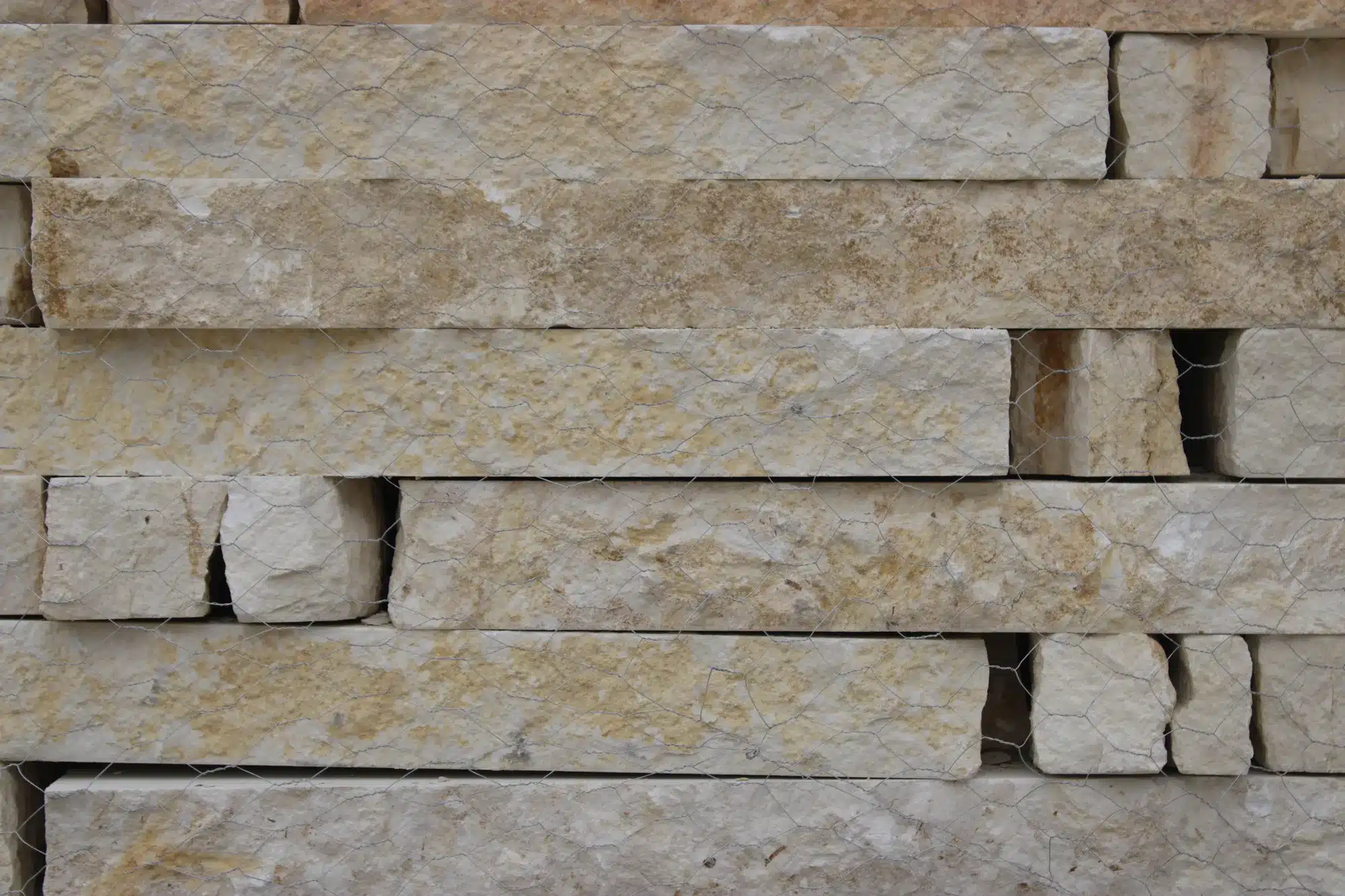 Austin Nicotine chopped limestone (nicotine stone) at the JBS yard